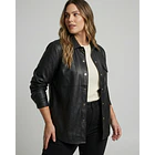 Blusa Sobrecamisa Eco Cuero 4