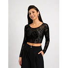 Polera Top Terciopelo Aura 1