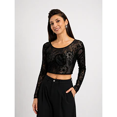 Polera Top Terciopelo Aura