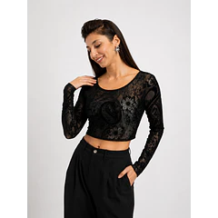 Polera Top Terciopelo Aura