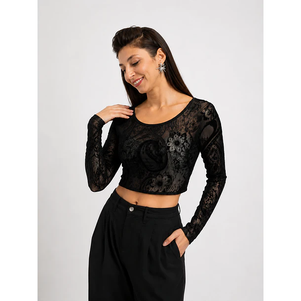 Polera Top Terciopelo Aura 2
