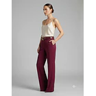 Pantalón Forrado Sastrero Mujer Tiro Alto con Cinturón 5