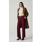 Pantalón Forrado Sastrero Mujer Tiro Alto con Cinturón 2