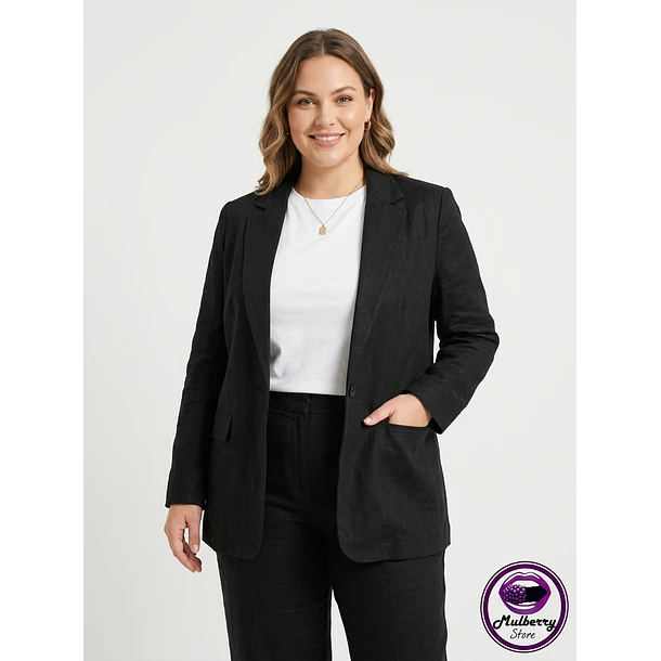 Blazer Oversize Simil Lino 1
