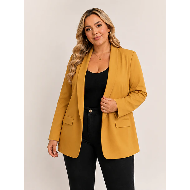 Blazer Oversize Simil Lino 4