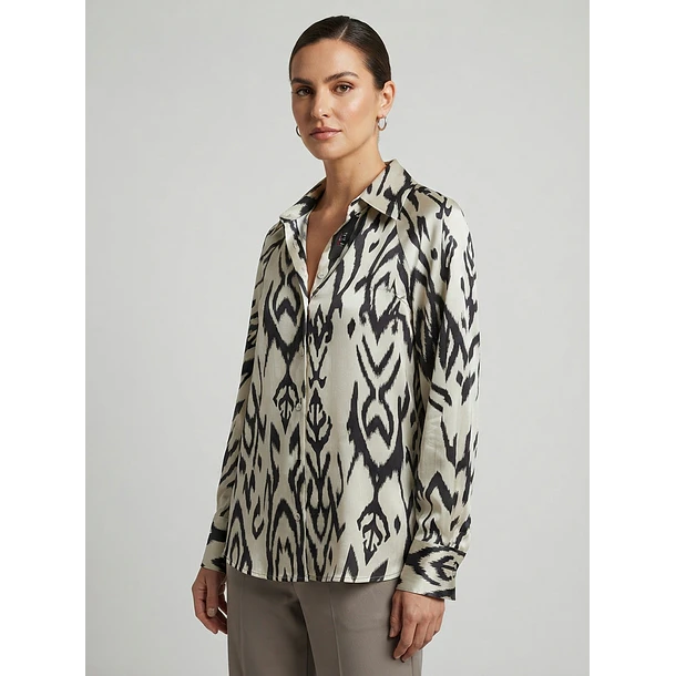 Blusa Firenze Estampada de Viscosa Italiana 5