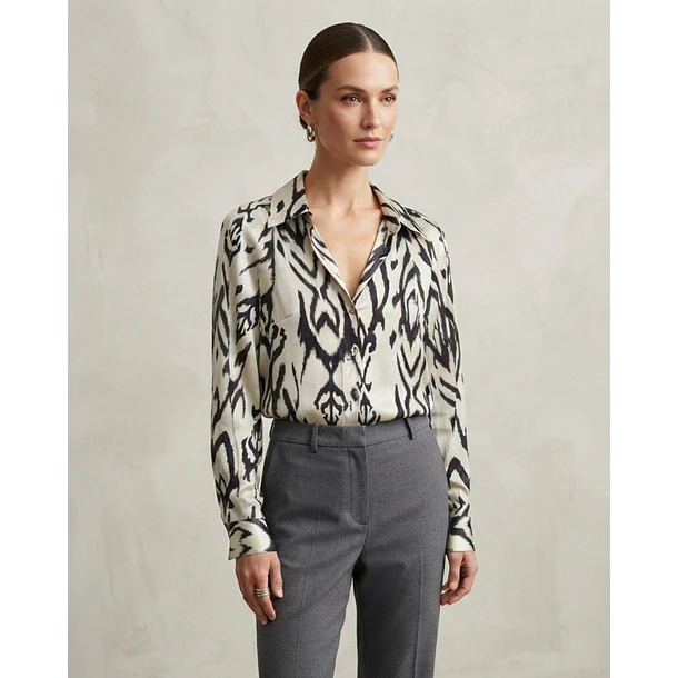 Blusa Firenze Estampada de Viscosa Italiana 6