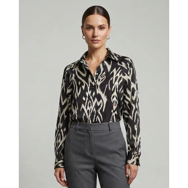 Blusa Firenze Estampada de Viscosa Italiana 4
