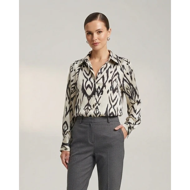 Blusa Firenze Estampada de Viscosa Italiana 3
