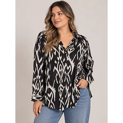 Blusa Firenze Estampada de Viscosa Italiana