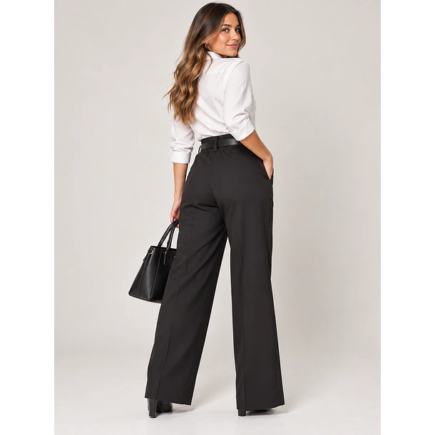 Pantalón Sastrero de Mujer con Cinturón Ninef 2