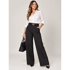 Pantalón Sastrero de Mujer con Cinturón Ninef