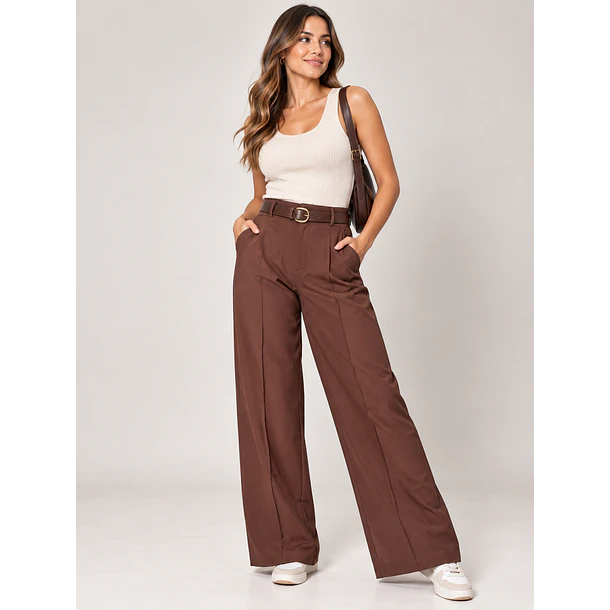 Pantalón Sastrero de Mujer con Cinturón Ninef 6