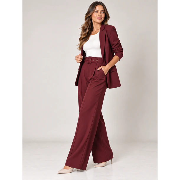 Pantalón Sastrero de Mujer con Cinturón Nine5 5