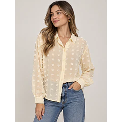 Blusa Textura Dots