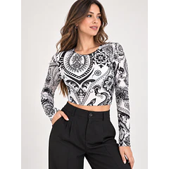 Polera Top Terciopelo Aura