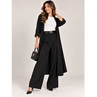 Conjunto Mujer Palazzo + Tapado y Cinturón 2