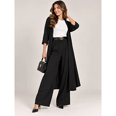 Conjunto Mujer Palazzo + Tapado y Cinturón