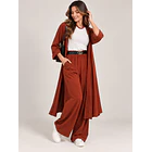 Conjunto Mujer Palazzo + Tapado y Cinturón 3