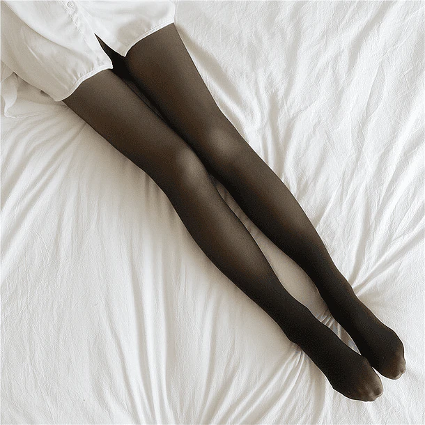 Panty Efecto Piel con Talonera – Negra Tiro Alto 5