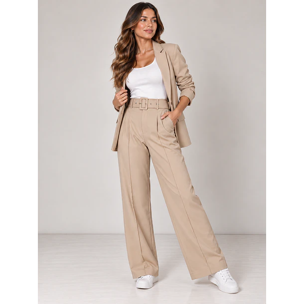 Pantalón Sastrero de Mujer con Cinturón Nine5 4