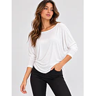 Polera Mujer Manga Murciélago 3/4 3