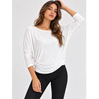 Polera Mujer Manga Murciélago 3/4 7