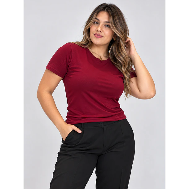 Polera Básica Elasticada Manga Corta  3
