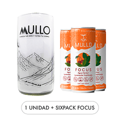 Six Pack Mullo Focus + Vaso Ecológico