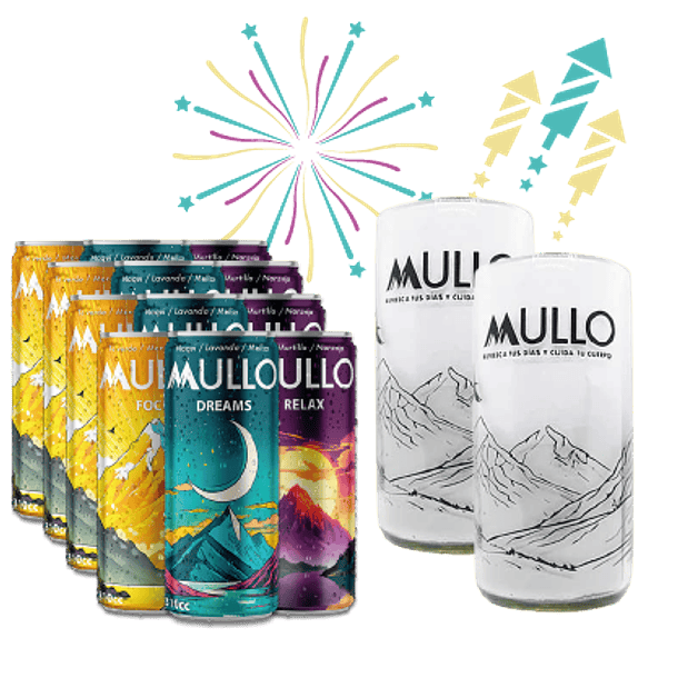 Pack Año Nuevo Familiar: 12 Mullo Mixto + 2 Vasos Eco 🥳 