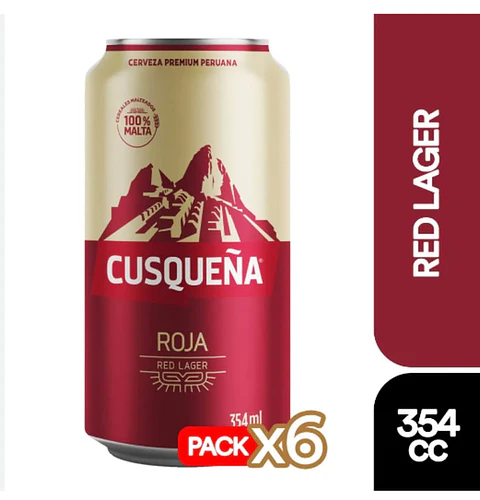 Cerveza red lager cusqueña 