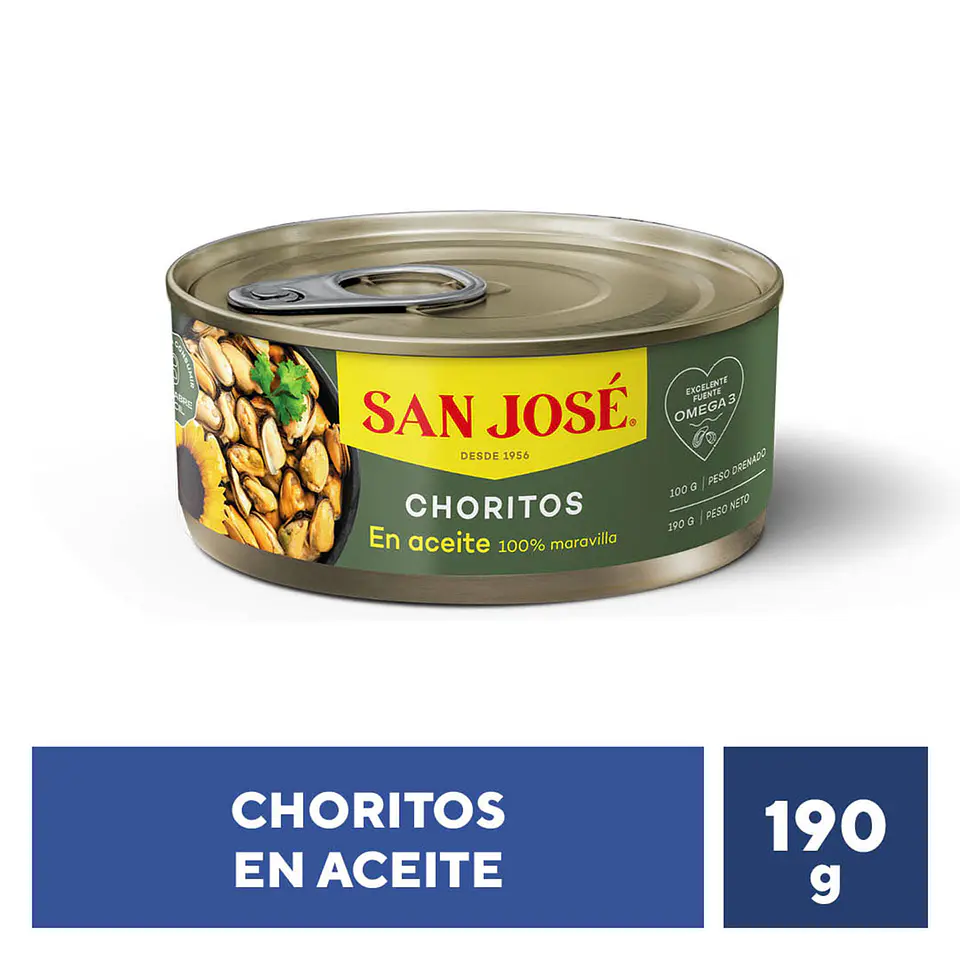 Choritos San José en aceite  1