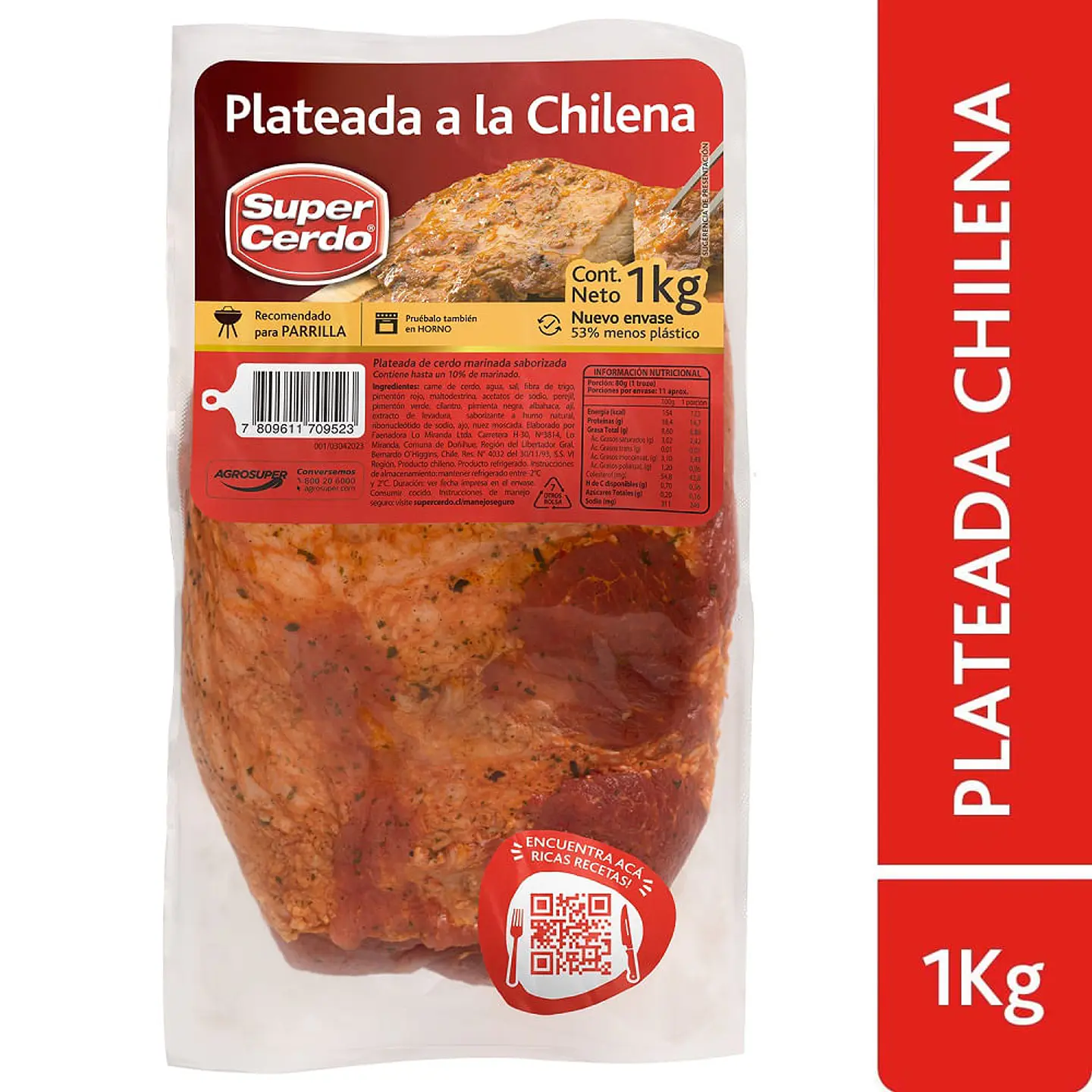 Plateada de cerdo super cerdo ala chilena  1