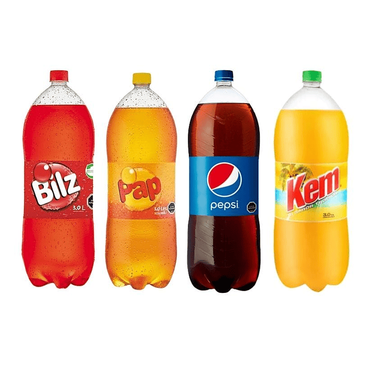 Bebida desechable 3 ccu litros todos los sabores  1