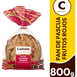 Pan de pascua castaño frutos rojos 800g 