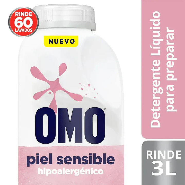 Omo Detergente Liquido Piel Sensible Para Diluir 1 X 500ml  1