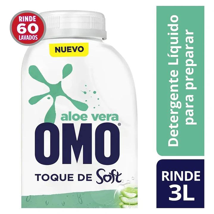 Omo Detergente Líquido Para Diluir Aloe Vera ×1 500ml 1