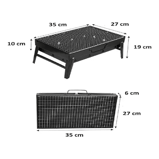 Mini Estufa Parrilla Parrillera Plegable  4