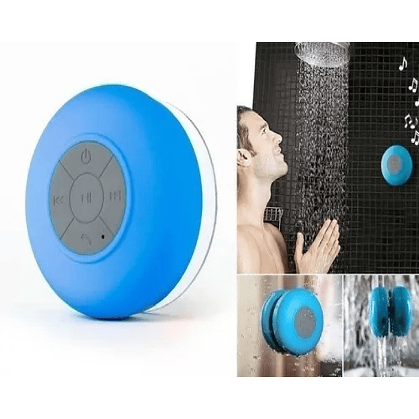 Parlante Para Duchas Con Bluetooth Resistente Al Agua 2