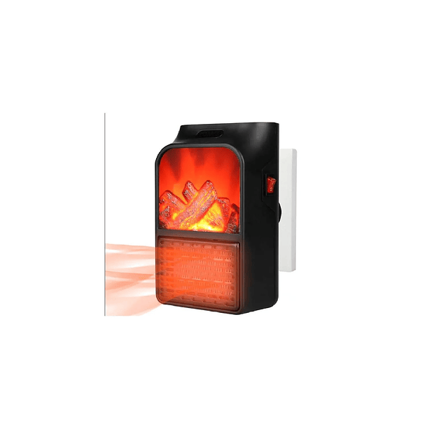 Calefactor Eléctrico Portátil de 1000W Flame Heater 4