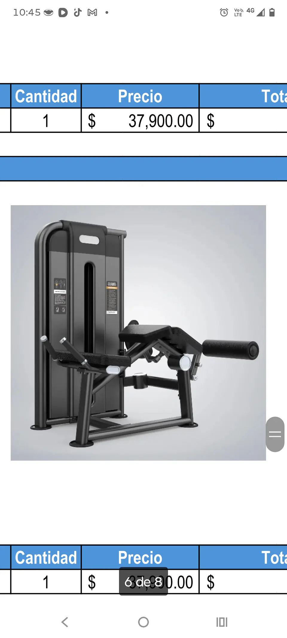 Máquina Femoral Acostado  1