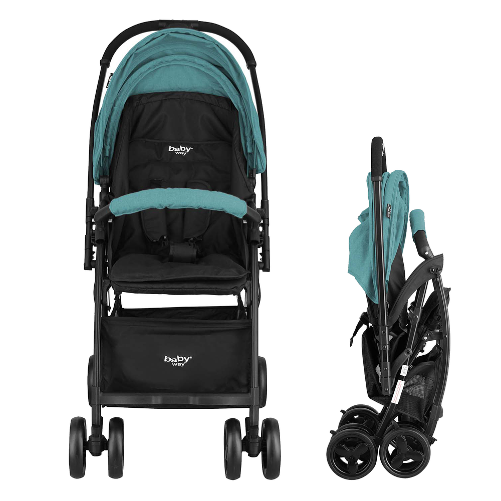 COCHE PASEO TURQUESA/LIVIANO BABY WAY BW-208T19