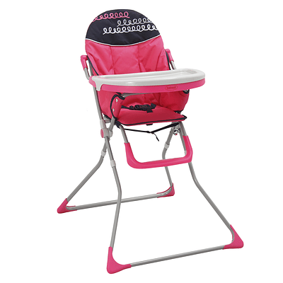 SILLA COMER PLEGABLE ROSADO BEBESIT K060