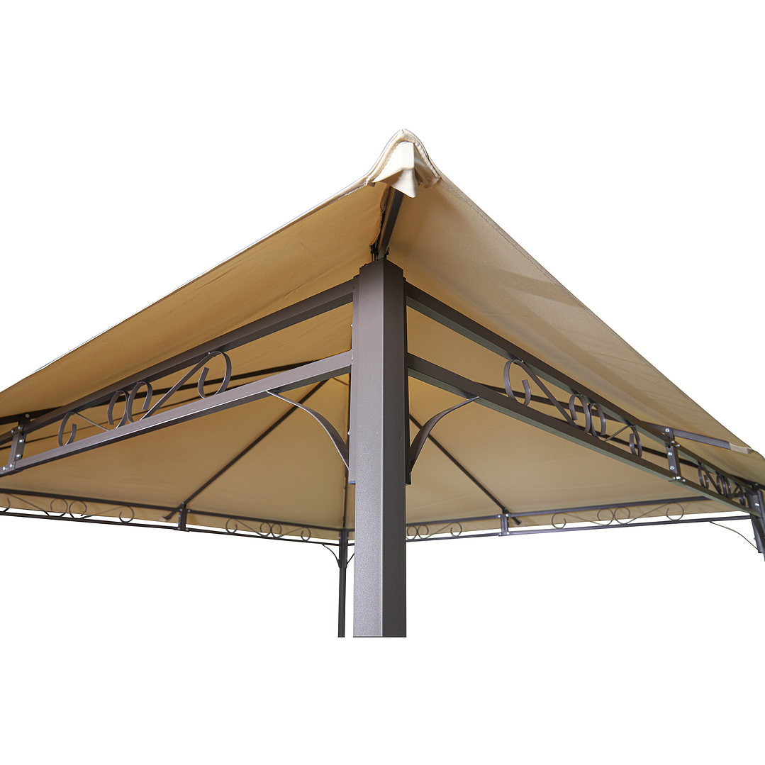 GAZEBO METAL 3x3  BEIGE YF-3136 3
