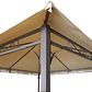 GAZEBO METAL 3x3  BEIGE YF-3136 - Miniatura 3
