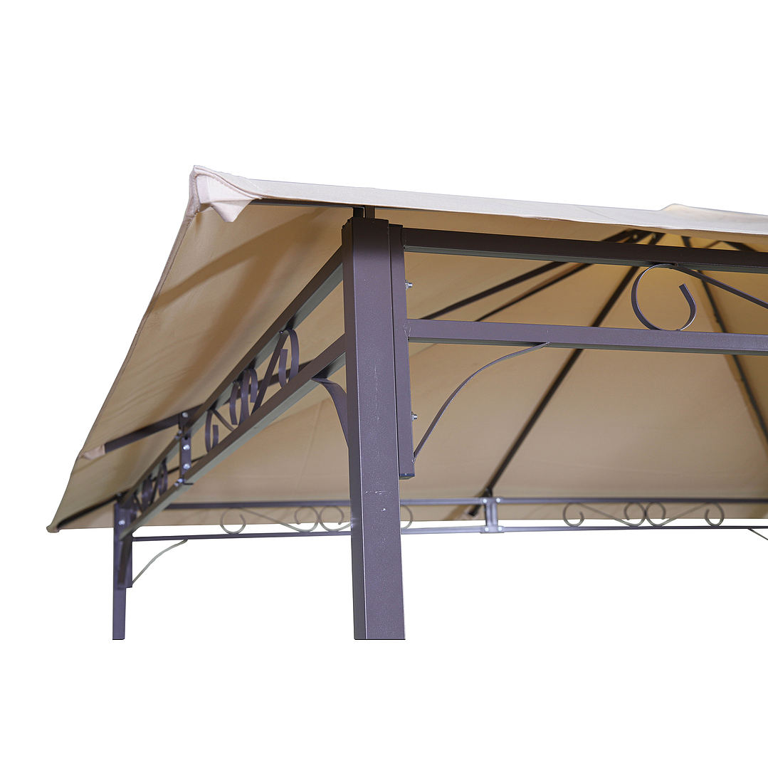 GAZEBO METAL 3x3  BEIGE YF-3136 4