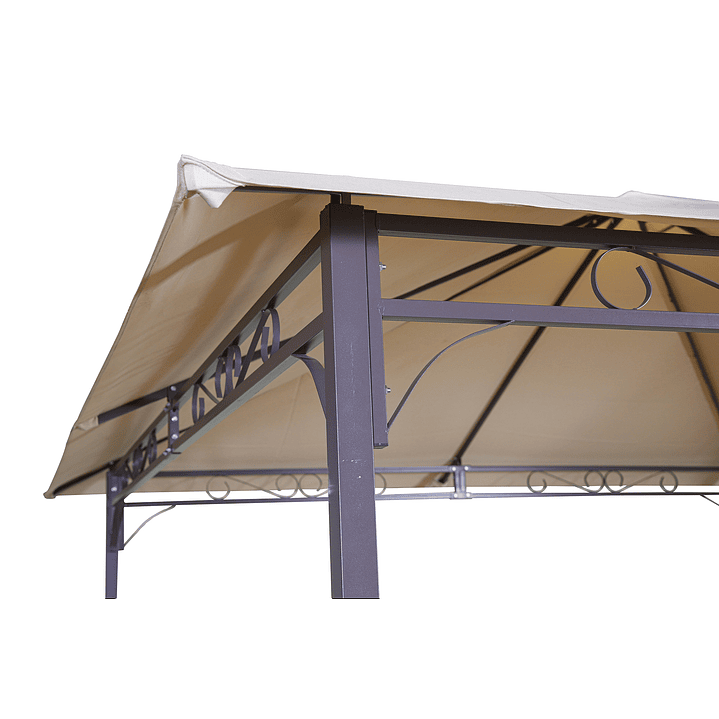 GAZEBO METAL 3x3  BEIGE YF-3136 4