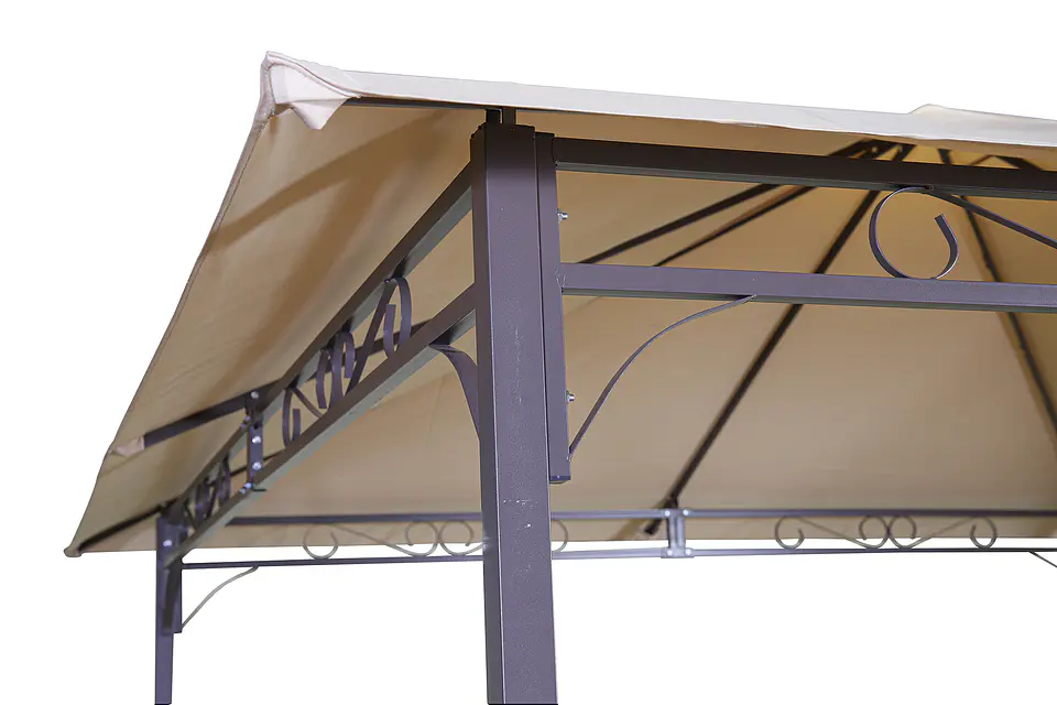 GAZEBO METAL 3x3  BEIGE YF-3136 4