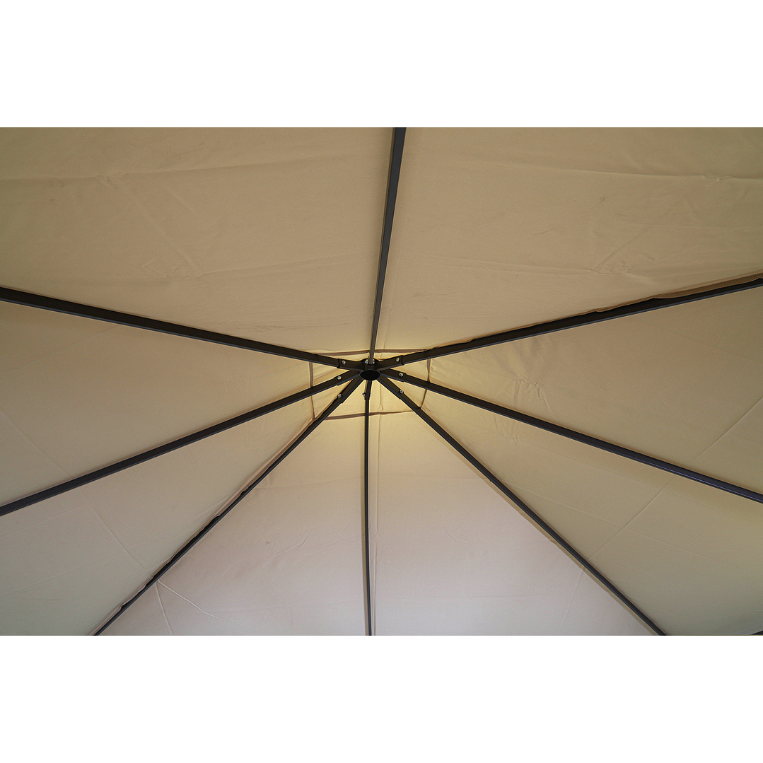 GAZEBO METAL 3x3  BEIGE YF-3136 6