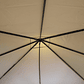 GAZEBO METAL 3x3  BEIGE YF-3136 - Miniatura 6